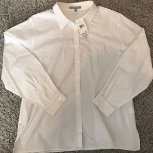 Foxcroft white blouse, classic fit, size 20W (NWT)